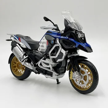 1: 12 Diecast motosiklet Modeli oyuncak kolay binici R1250 GS sokak bisikleti çoğaltma ses ve ışık ile